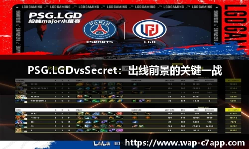 PSG.LGDvsSecret：出线前景的关键一战